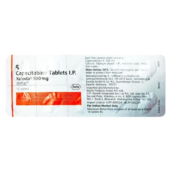 xeloda 500mg tablet 10's